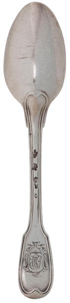 PARIS 1781 - 1789

Six small silver spoons...