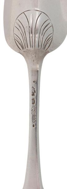 CALAIS 1766 - 1781

Silver stewing spoon,...