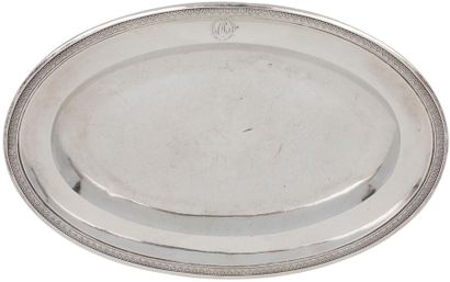 PARIS 1798 - 1809

Oval silver dish with...