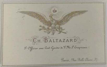 Carte de visite de Charles Balthazard à l'Aigle...