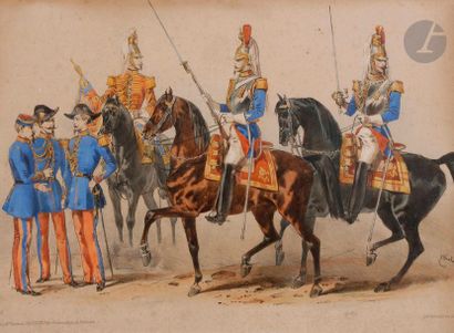 LALAISSE (d'après)

Les uniformes des Cent-gardes

Lithographie...