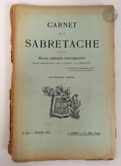 The notebooks of the sabretache

Lot comprising...
