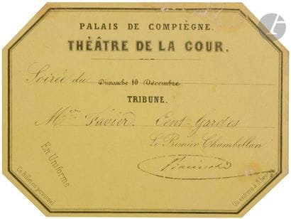 Invitation to the palace of compiègne du...