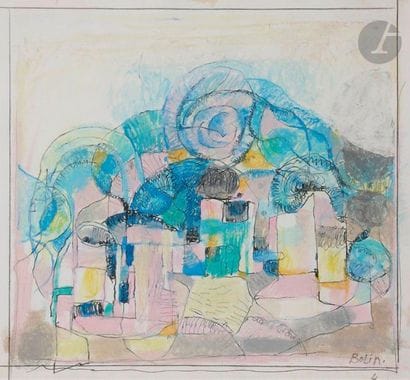 Gustav BOLIN [French-Swedish] (1920-1999
)Landscape...