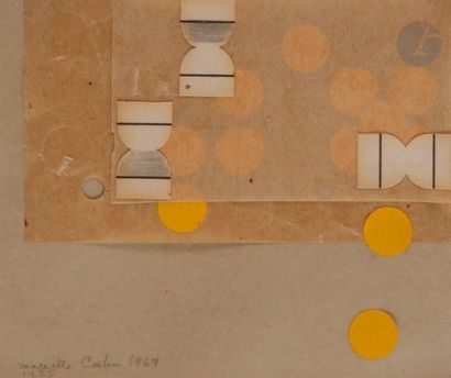 Marcelle CAHN (1895-1981
)
Composition, 1969Gluing.
Signed...