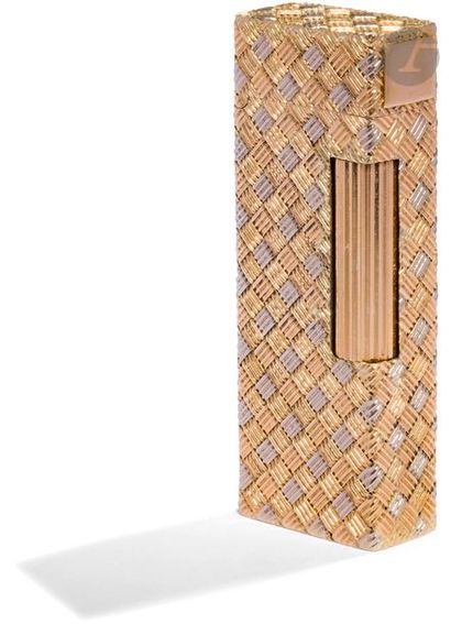 DUNHILL. Gas lighter two golds 750 0/00....