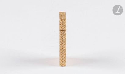 Gas lighter 2 golds 750 0/00. Herringbone...