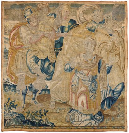 Tapisserie des Flandres représentant l’enlèvement...