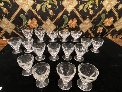 
Service en verre de Baccarat, modèle Talleyrand,...