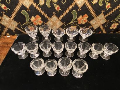 
Service en verre de Baccarat, modèle Talleyrand,...