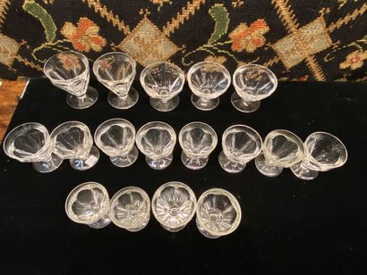 
Service en verre de Baccarat, modèle Talleyrand,...