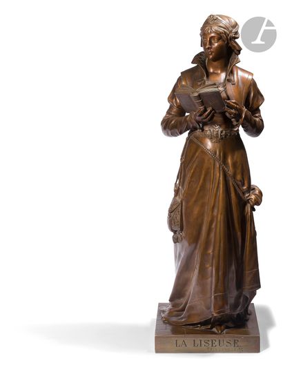 Jean-Louis Grégoire (1840-1890)
La Liseuse
Bronze...