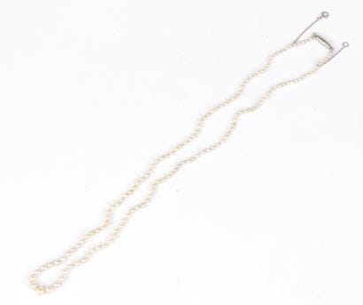 Collier de perles (peut-être fines) en chute,...