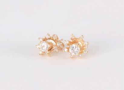 Puces d’oreilles à transformation en or 14K...