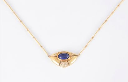 Collier en batonnets d’or 18K (750), orné...