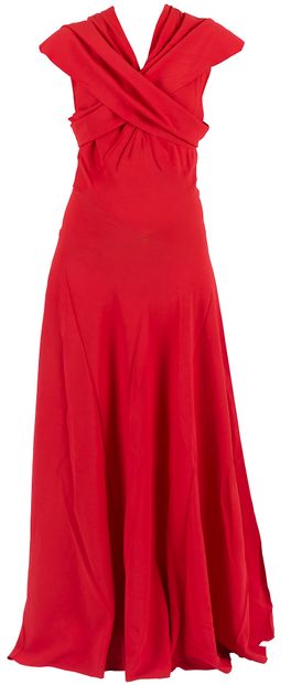Madeleine VIONNET

Robe longue en crêpe rouge...