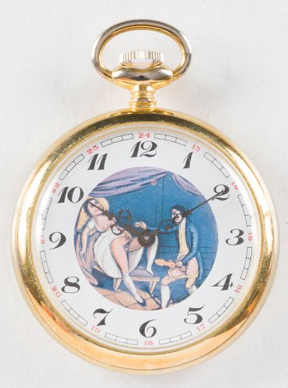 MOUGIN PICARD. 

Montre de poche squelette...