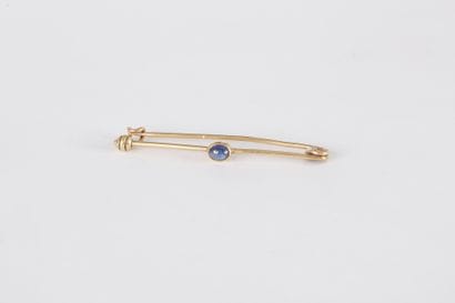 Broche-barrette en or 18K (750) sertie d’une...