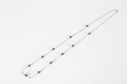 
Collier en or 14K (585) scandé de billes...