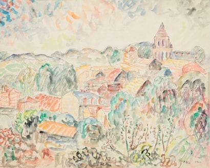 Jacques GOTKO (1900-1944)
Village, 1941 Aquarelle...