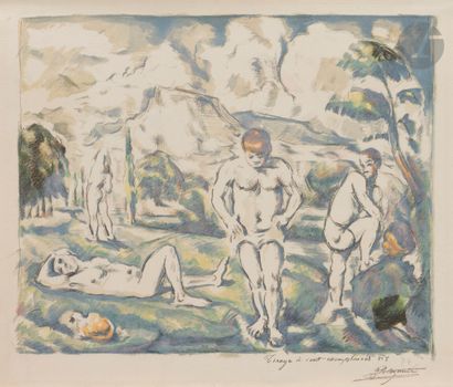 Paul Cézanne (1839-1906)
Les Baigneurs (grande...