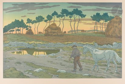 Henri Rivière (1864-1951)
Le Crépuscule....