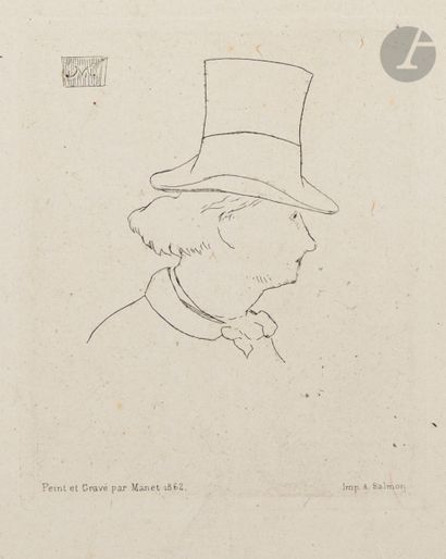 Édouard Manet (1832-1883)
Baudelaire de profil...