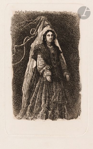 Rodolphe Bresdin (1822-1885)
Femme en costume...