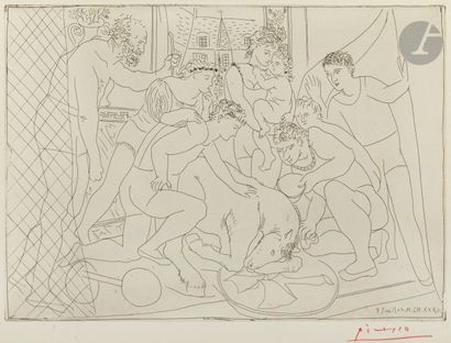 Pablo Picasso (1891-1973)
Cheval mourant...