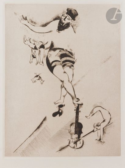 Marc Chagall (1887-1985)
L’Acrobate au violon....