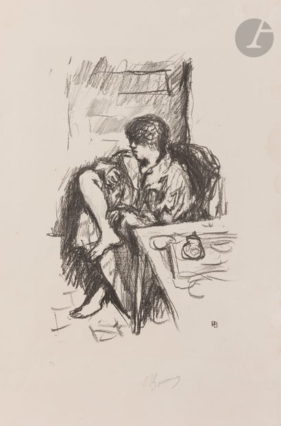 Pierre Bonnard (1867-1947)
La Toilette assise....