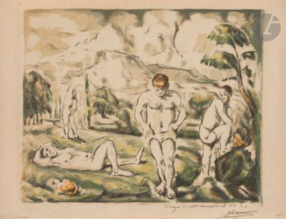 Paul Cézanne (1839-1906)
Les Baigneurs (grande...