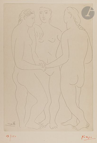 Pablo Picasso (1891-1973)
Les Trois amies....