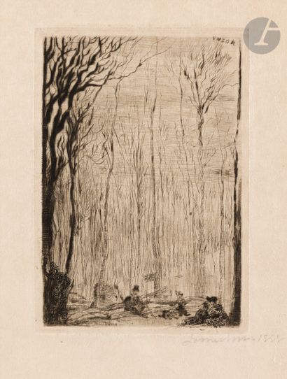 James Ensor (1860-1949)
Sous-bois à Groenendael....