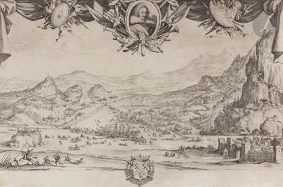 Jacques Callot (1592-1635
) Combat of Avigliano,...