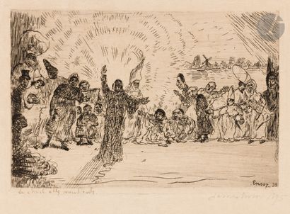 James Ensor (1860-1949)
Le Christ aux mendiants....