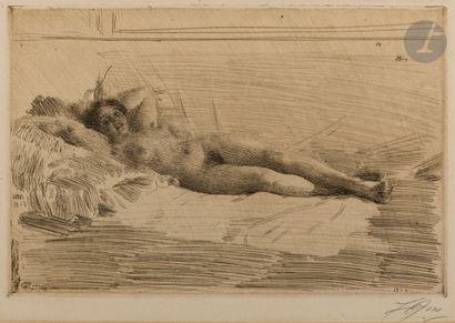 Anders Zorn (suédois, 1860-1920)
Elin. 1913-1914....