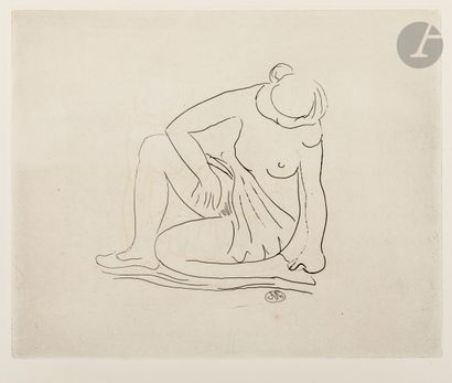 Aristide Maillol (1861-1944)
Femme agenouillée,...