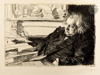 Anders Zorn (suédois, 1860-1920)
Ernest Renan....