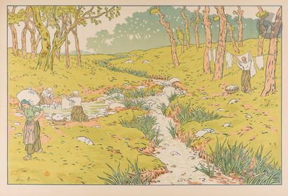 Henri Rivière (1864-1951)
Le Ruisseau. (Aspects...