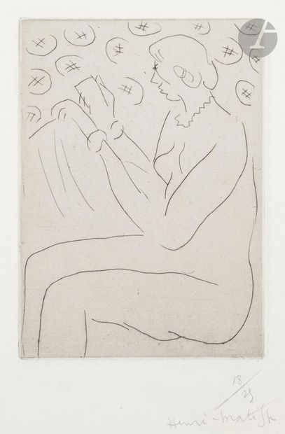 Henri Matisse (1869-1954)
Figure lisant....