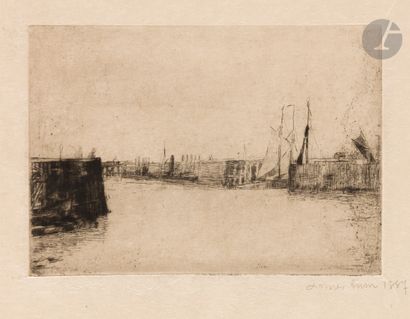 James Ensor (1860-1949)
Estacade (Ostende)....