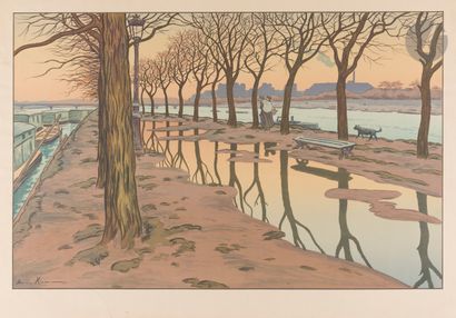 Henri Rivière (1864-1951)
L’Île aux Cygnes....