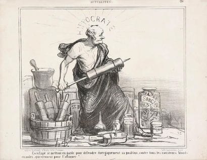 Divers
Médecine. Honoré Daumier. Esculape...