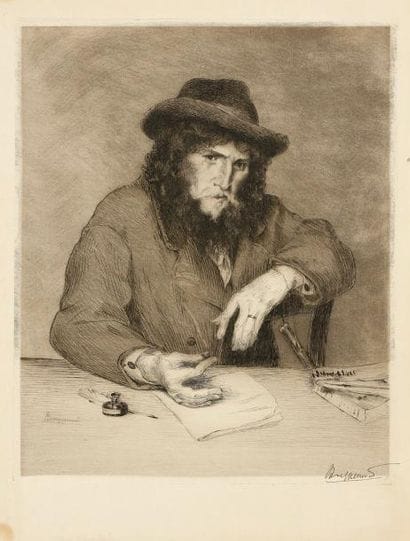 Félix Bracquemond (1833-1914)
Léon Cladel....