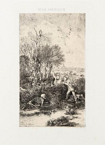 Rodolphe Bresdin (1822-1885)
Les Chasseurs...