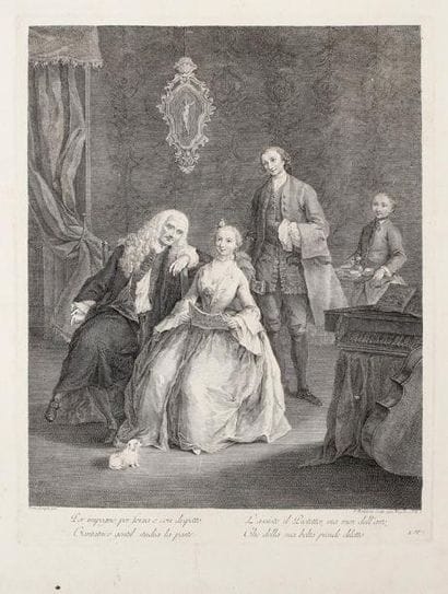 Francesco Bartolozzi (1727-1815)
La Leçon...