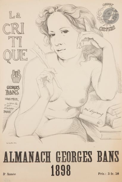 
Un lot d’affiches éditées pour La Critique,...