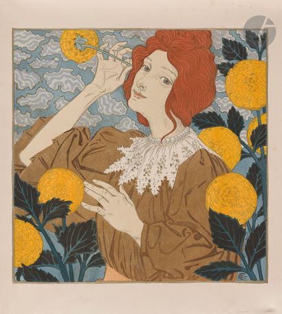 Eugène Samuel GRASSET (1841-1917)
Coquetterie,...