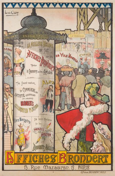 
 Louis OURY (1846- ?)

 Affiches Brondert,...